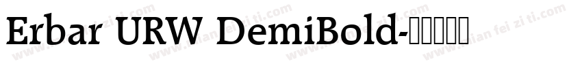 Erbar URW DemiBold字体转换
